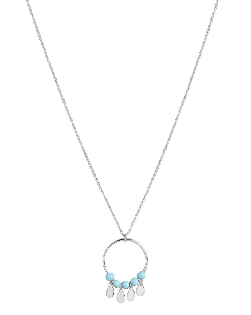 Carlton London 925 Sterling Silver Pendant With Chain & Rhodium Plating : SILN203