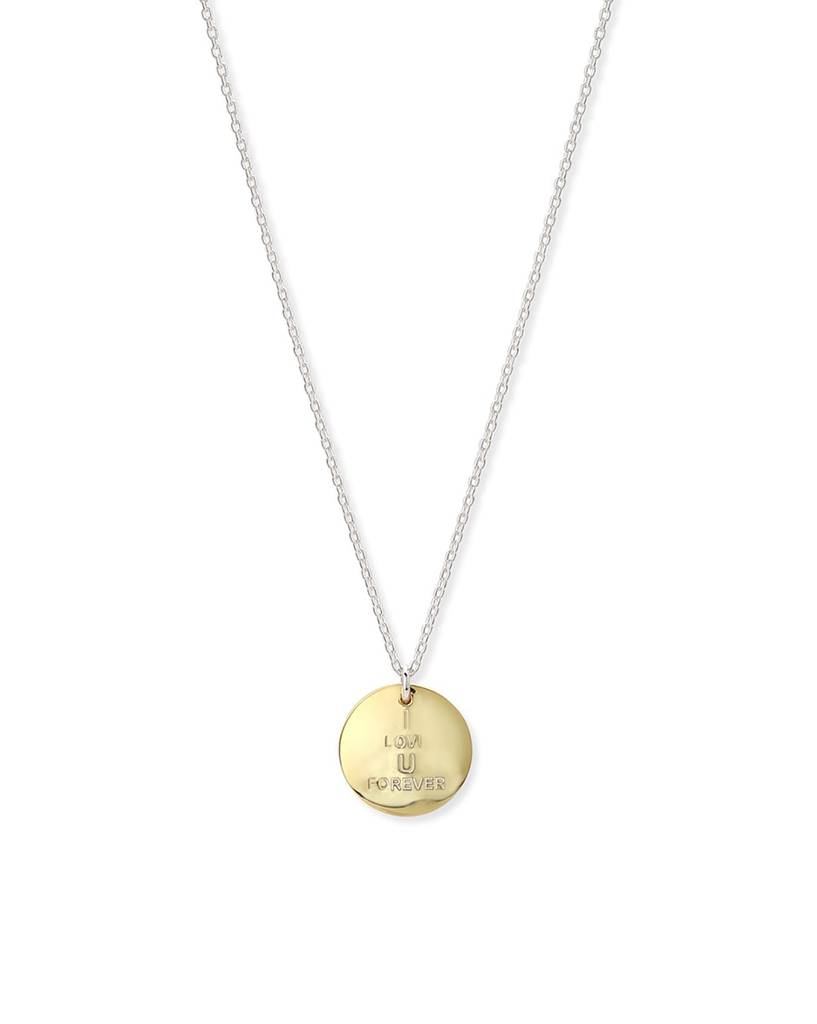 Carlton London Rhodium-Plated 925 Sterling Silver Circular Shaped Pendant With Chain : SILN235