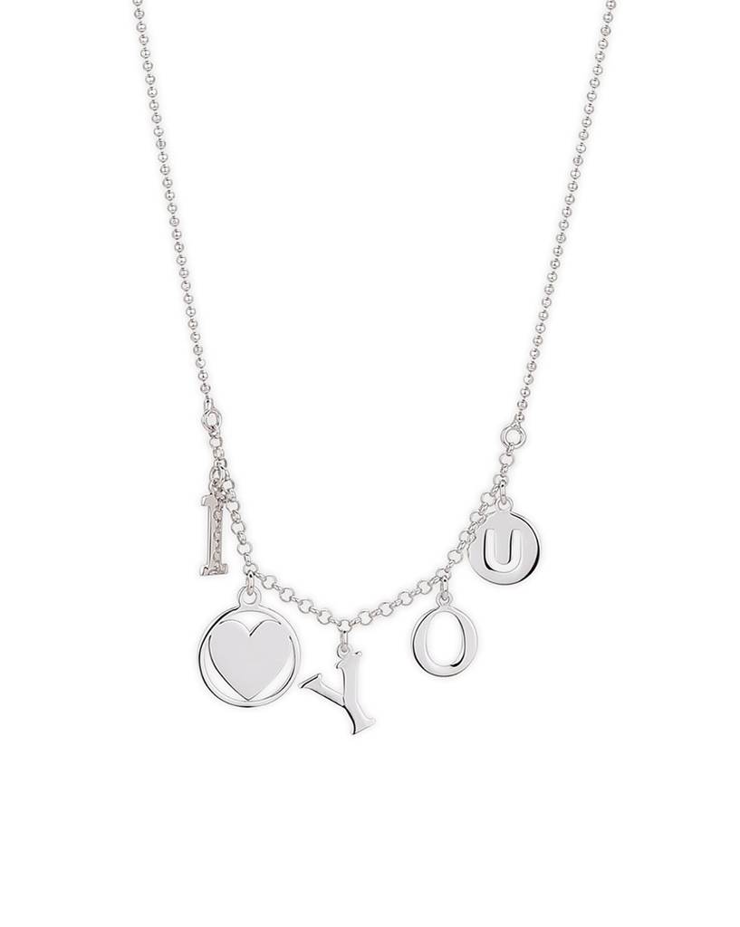 Carlton London 925 Sterling Silver Rhodium Plated Necklace : SILN236