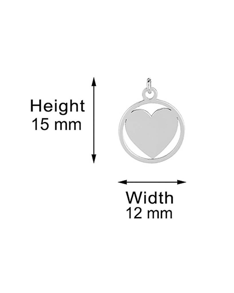Carlton London 925 Sterling Silver Rhodium Plated Necklace : SILN236