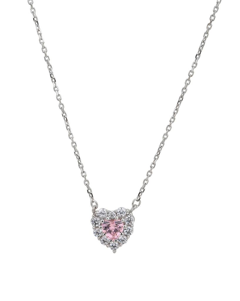 Carlton London, 925 Sterling Silver Rhodium-Plated Necklace : SILN350