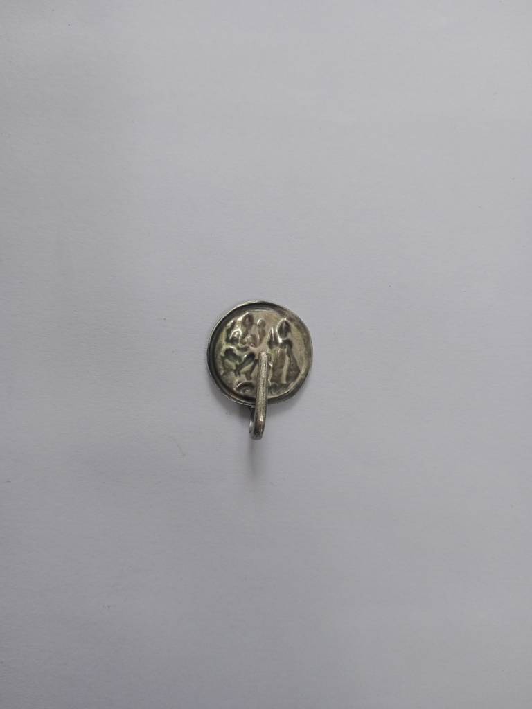 Firoza Silver Lakshmi Narayan Nosepin : SILVERNP1209