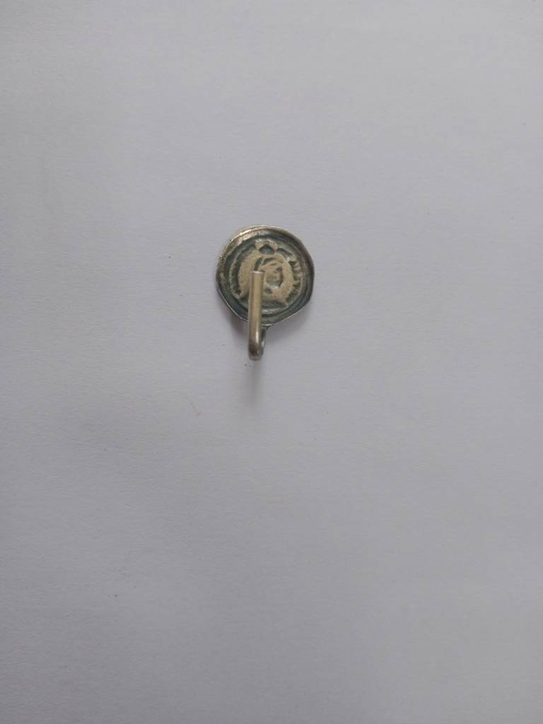 Firoza Silver Queen Victoria Coin Nosepin : SILVERNP1210