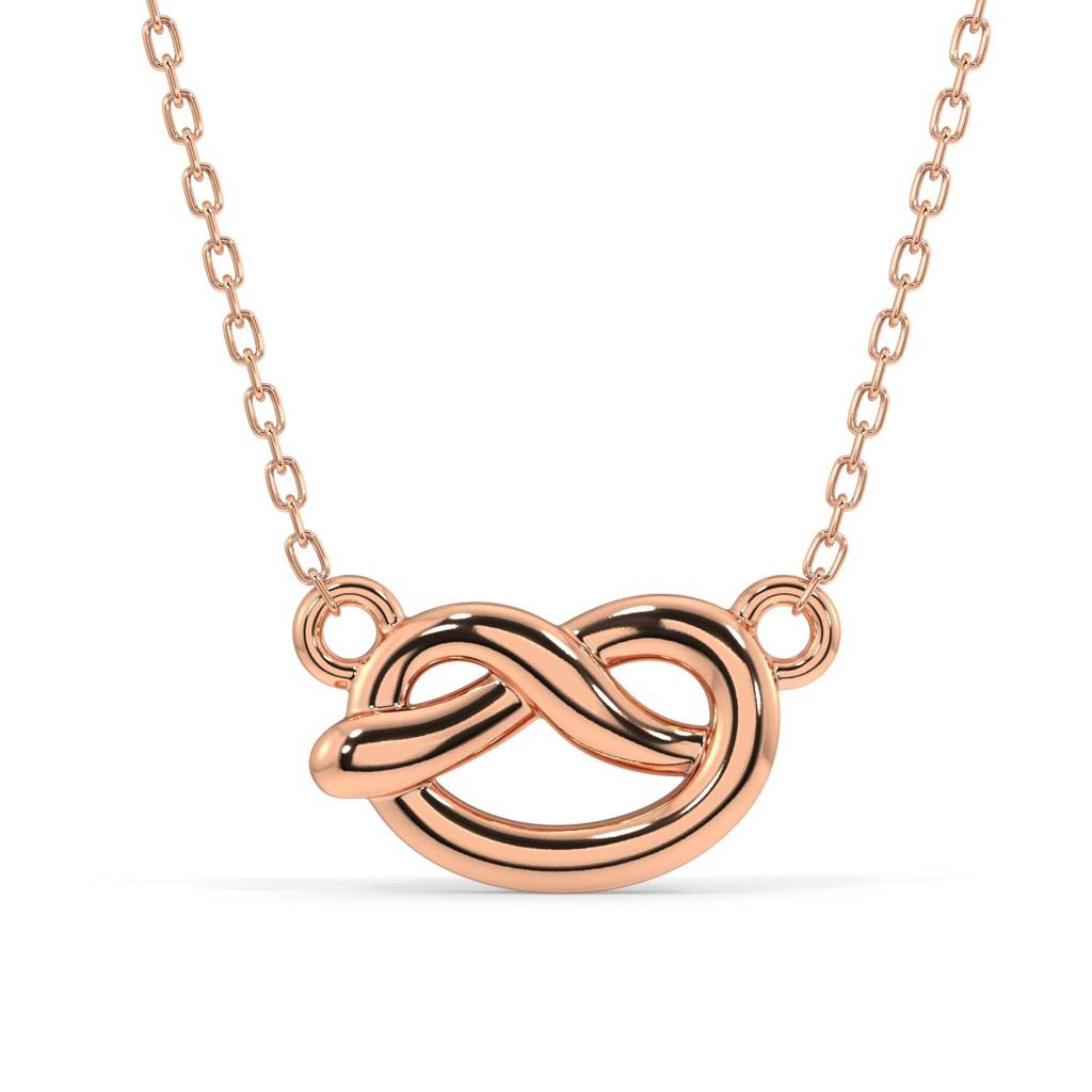 Dainty Knot Necklace : SLVR-APR-16DaintyKnotNecklace