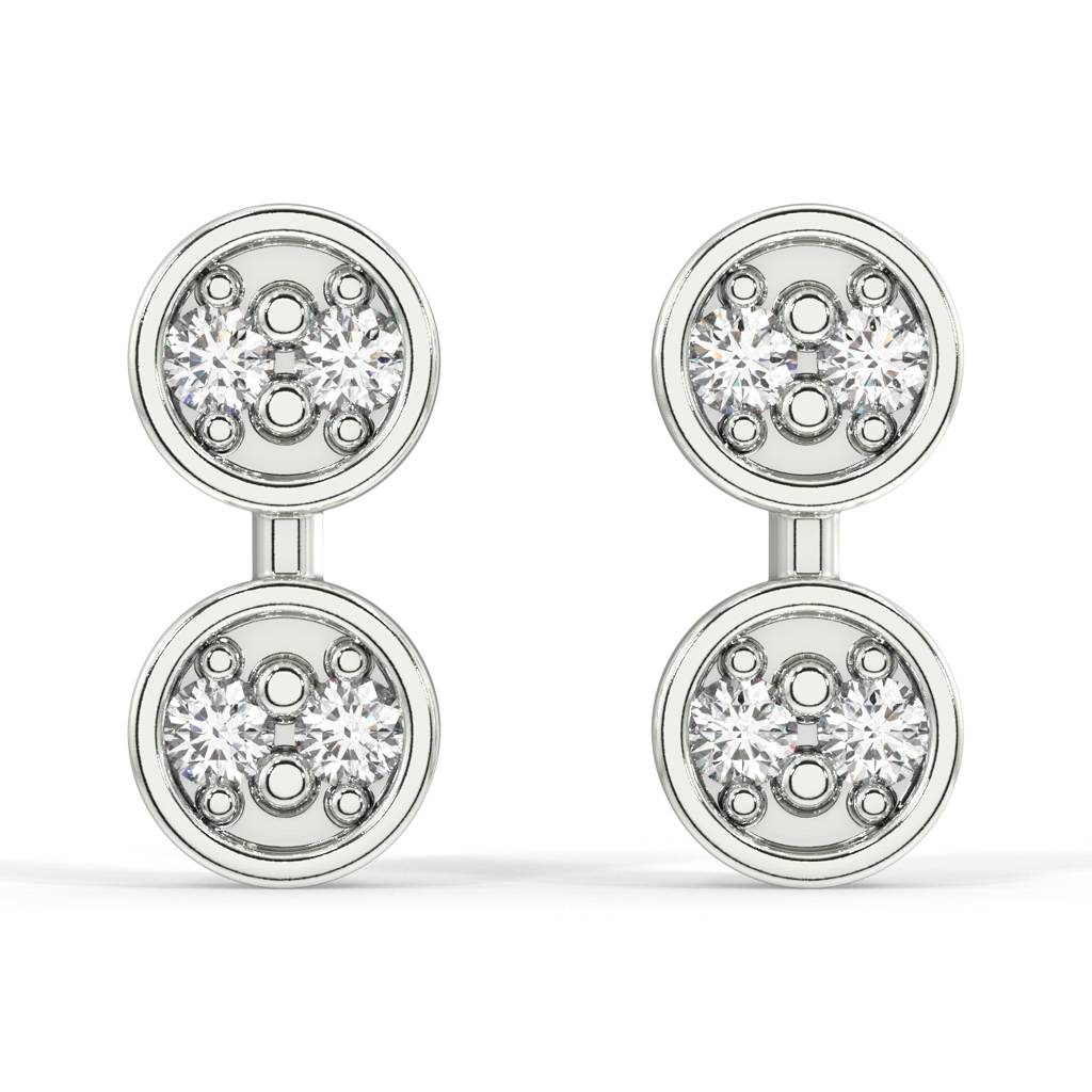 Nolan Mini Stud Earrings : SLVR-APR-10NolanTinyStudEarrings