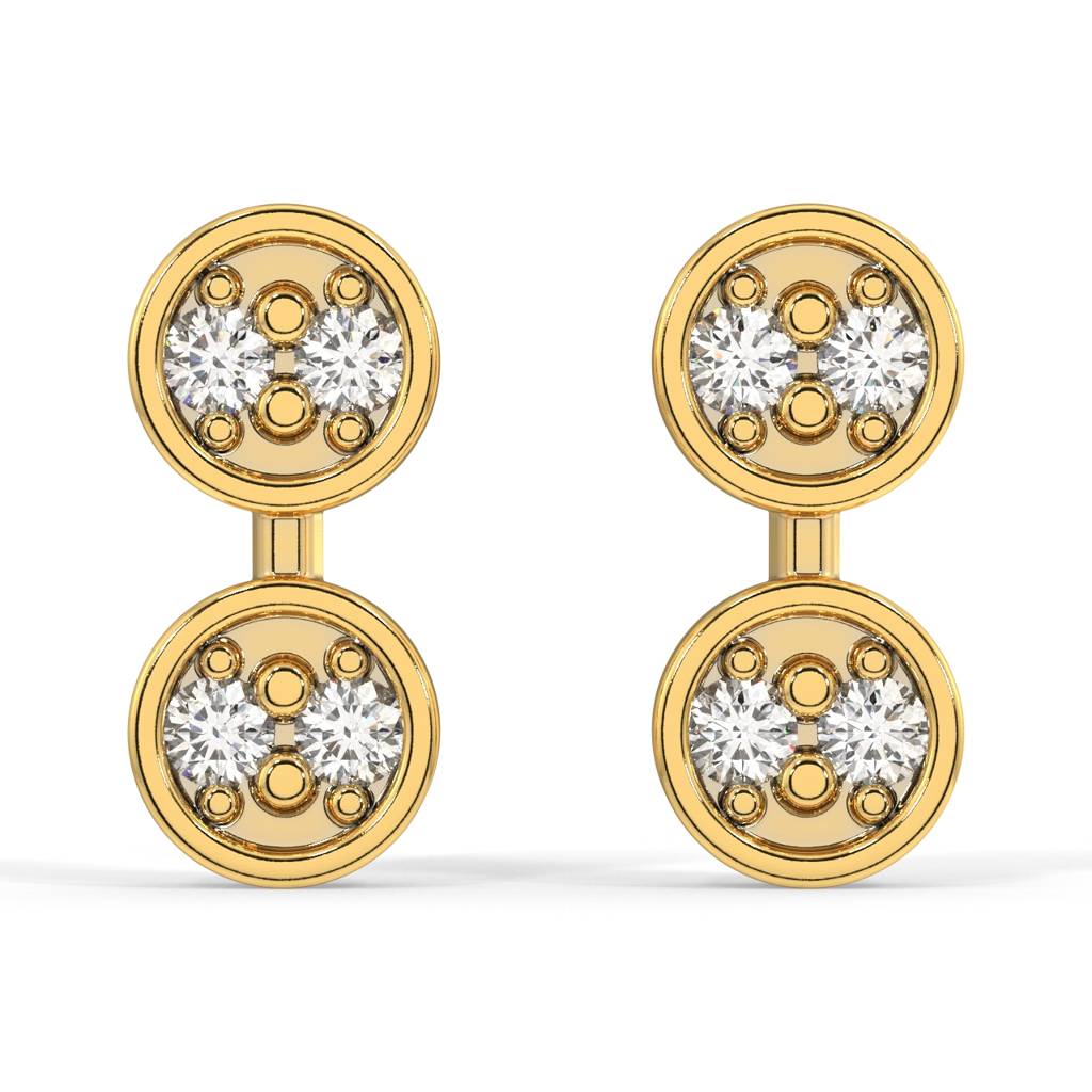 Nolan Mini Stud Earrings : SLVR-APR-10NolanTinyStudEarrings