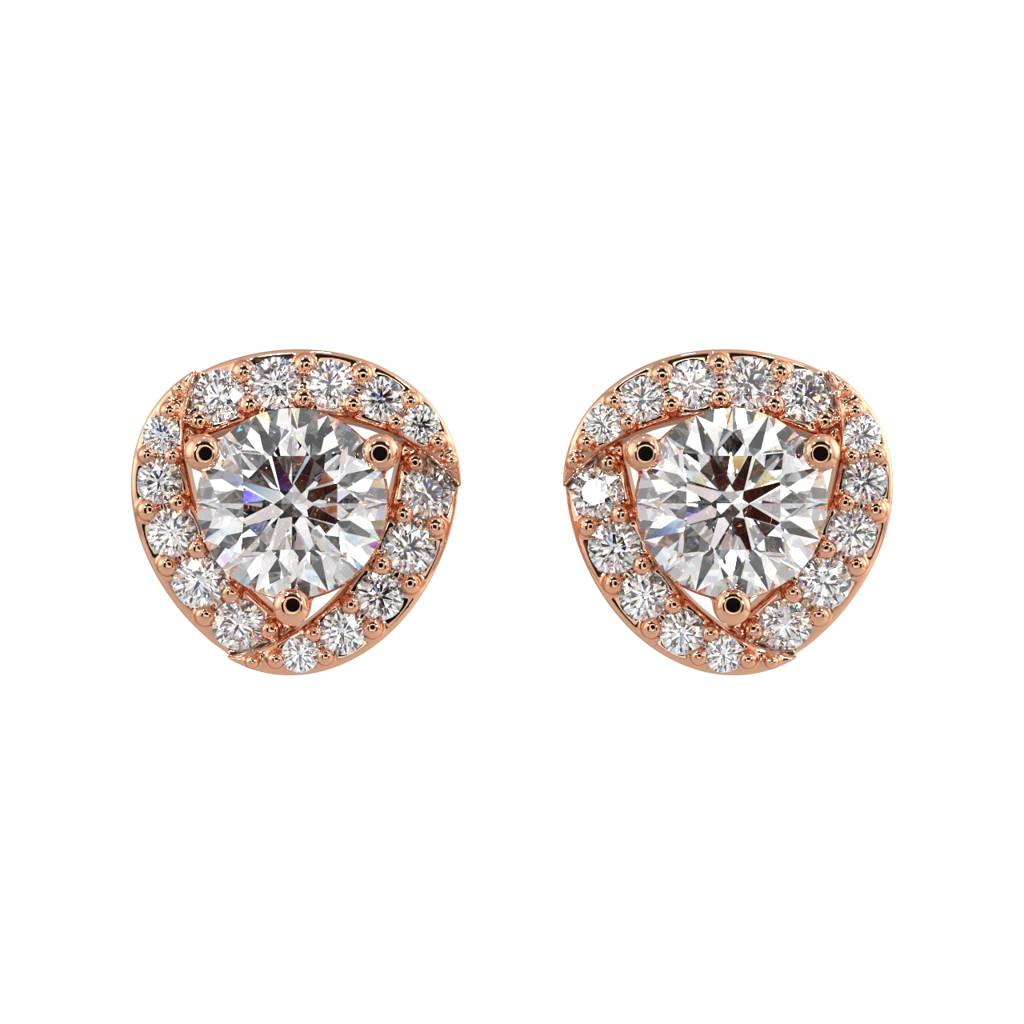 Halo Diamond Jacket Earrings : SLVR-E-02HaloDiamondJacketEarrings