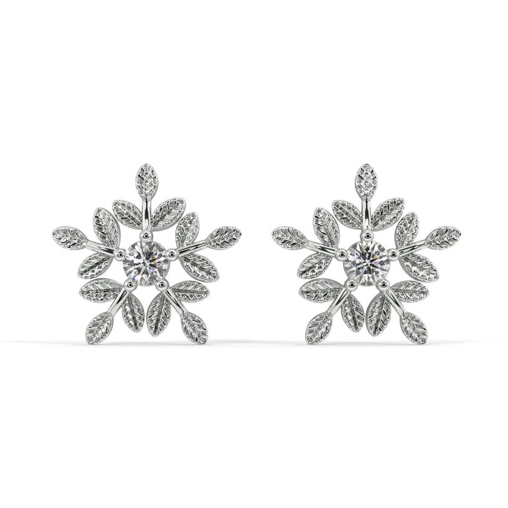 Sugar Snow Stud Earrings : SLVR-E-17SugarSnowStudEarrings
