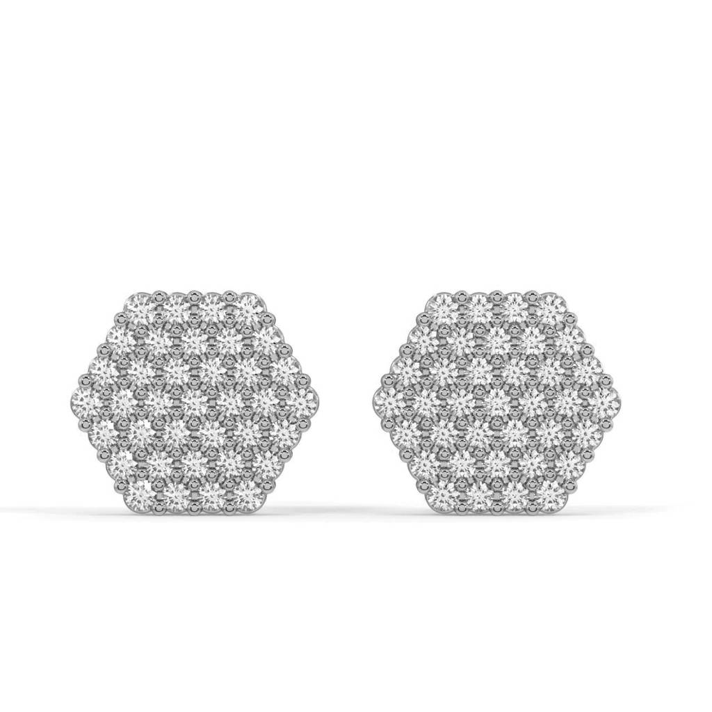 Octa Burst Stud Earrings : SLVR-E-20OctaBurstStudEarrings