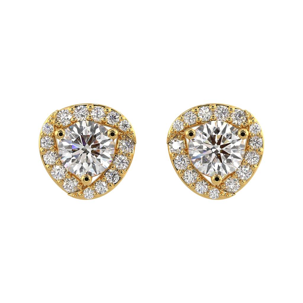 Halo Diamond Jacket Earrings : SLVR-E-02HaloDiamondJacketEarrings