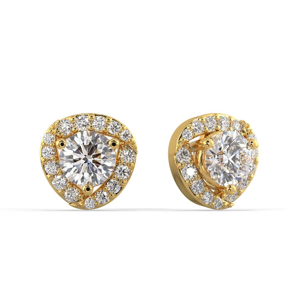 Halo Diamond Jacket Earrings : SLVR-E-02HaloDiamondJacketEarrings