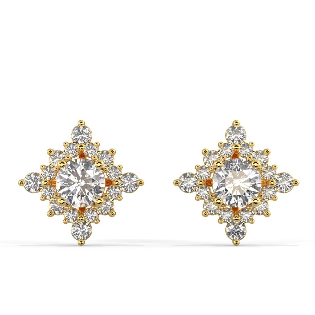 Kite Diamond Jacket Earrings : SLVR-E-06KiteDiamondJacketEarrings