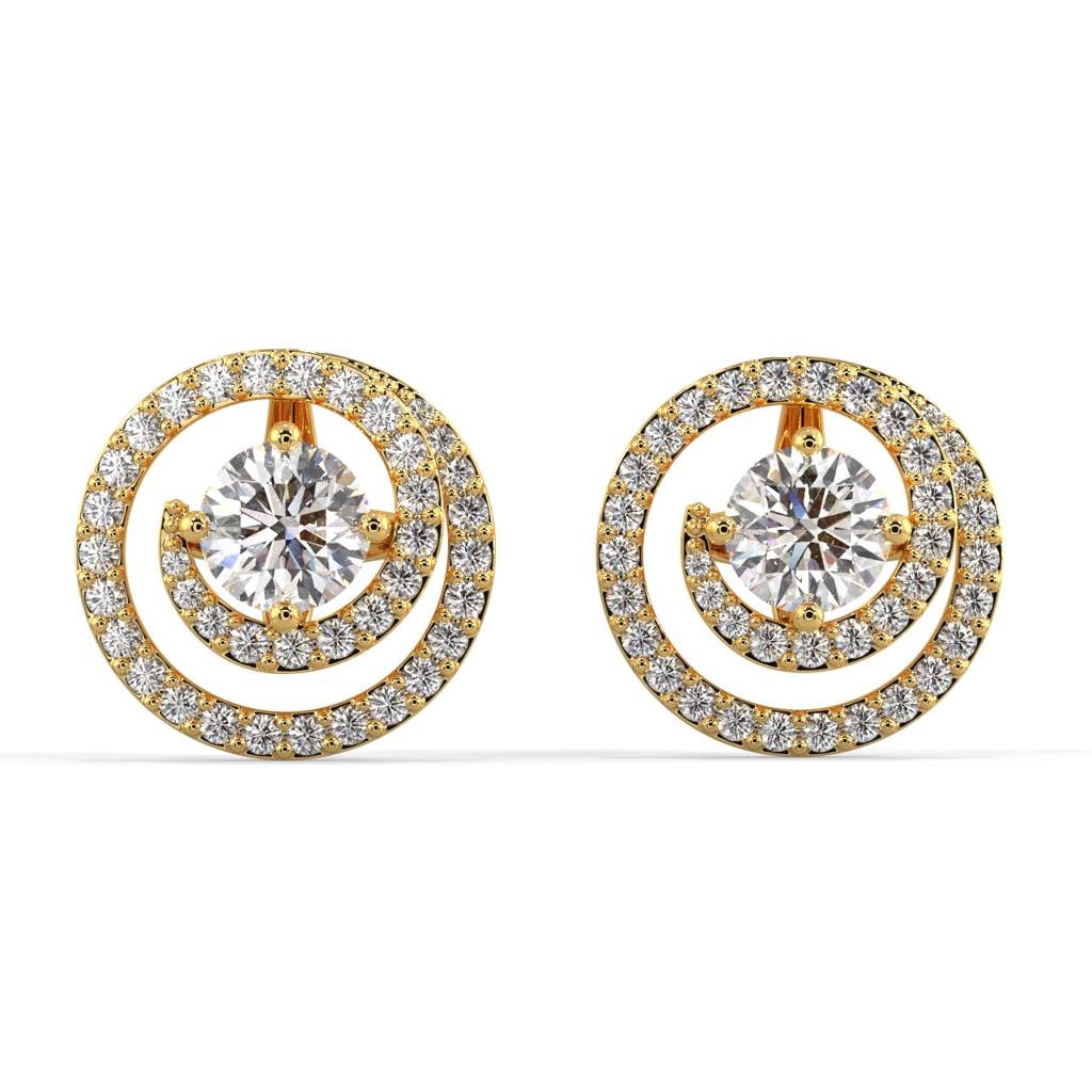Whirlwind Diamond Jacket Earrings : SLVR-E-10WhirlwindDiamondJacketEarrings