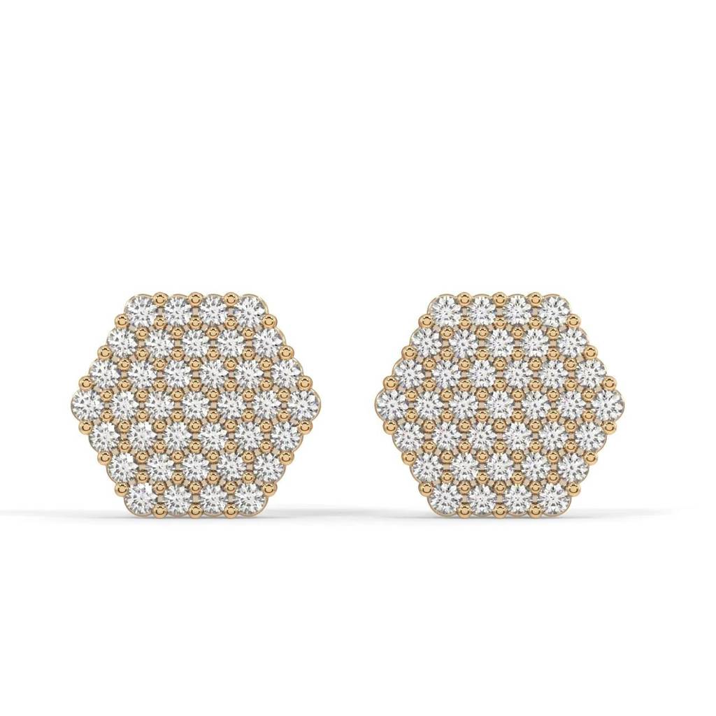 Octa Burst Stud Earrings : SLVR-E-20OctaBurstStudEarrings