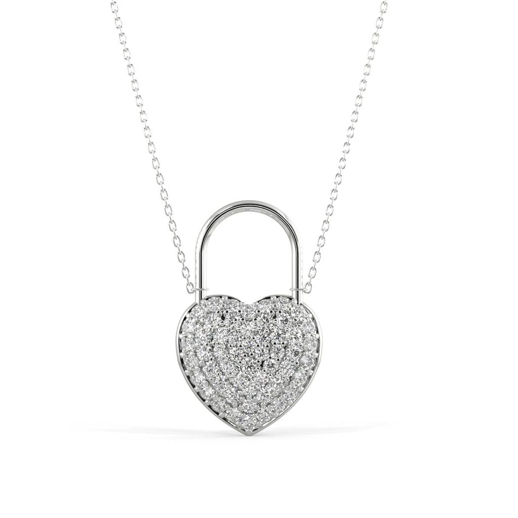 Heart Token Pendant Necklace : SLVR-P-31HeartTokenPendantNecklace