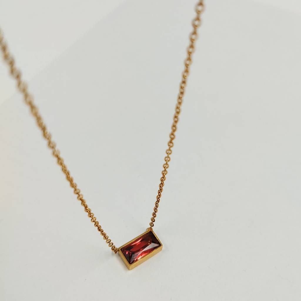 Crystal Bar Necklace : (S)N-D-10-0