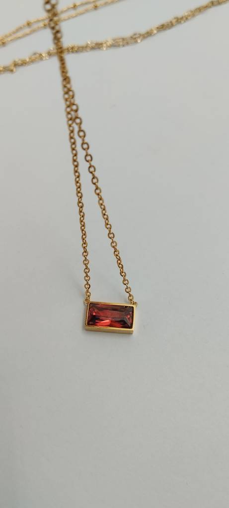 Crystal Bar Necklace : (S)N-D-10-0