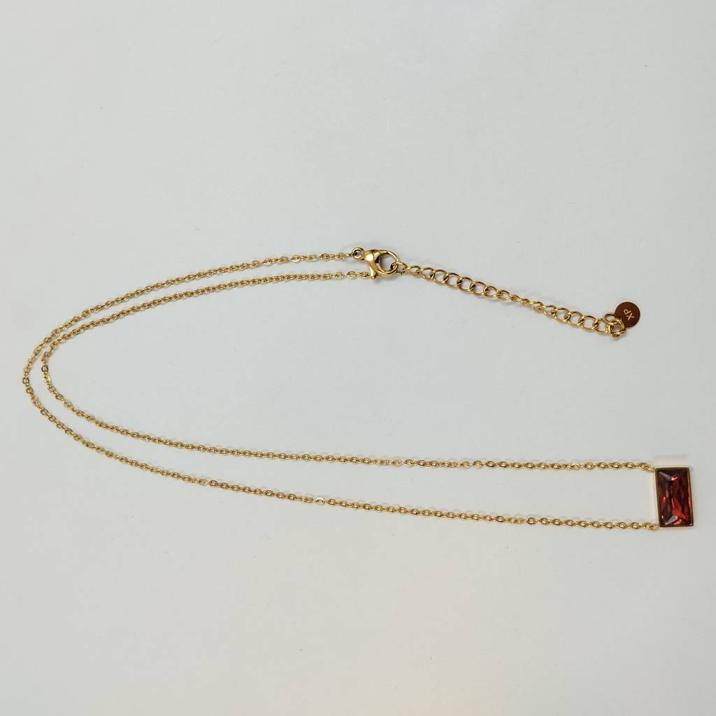 Crystal Bar Necklace : (S)N-D-10-0