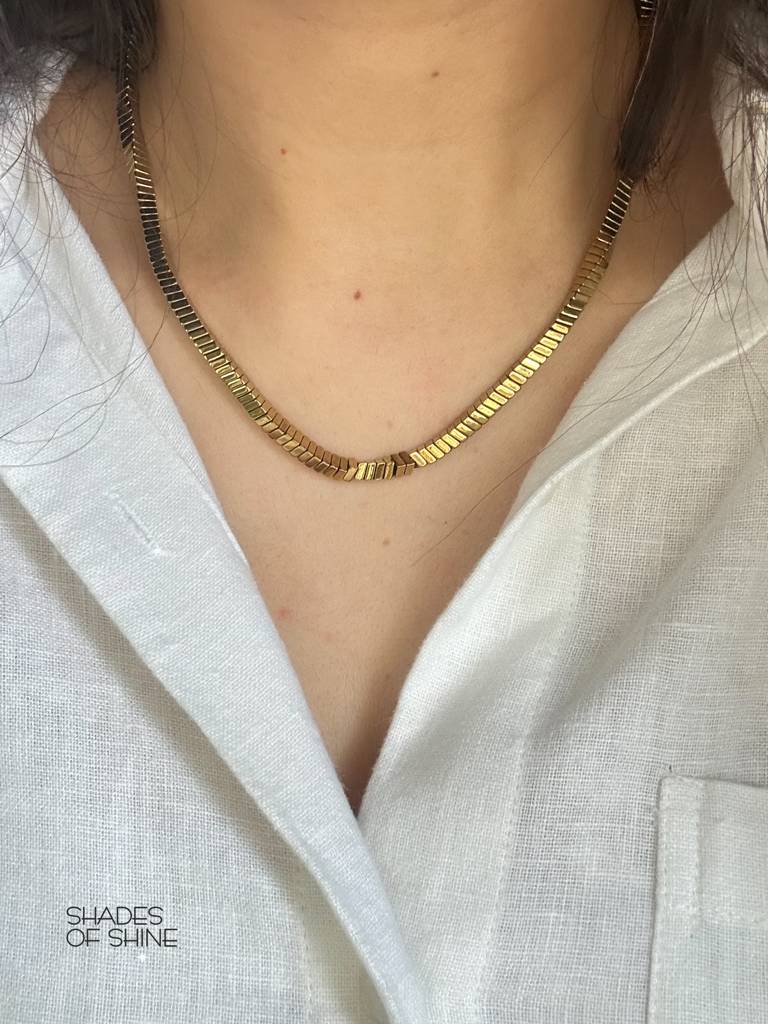 Gold Plated Stainless Steel Larissa Necklace : (S)N-D-12-0