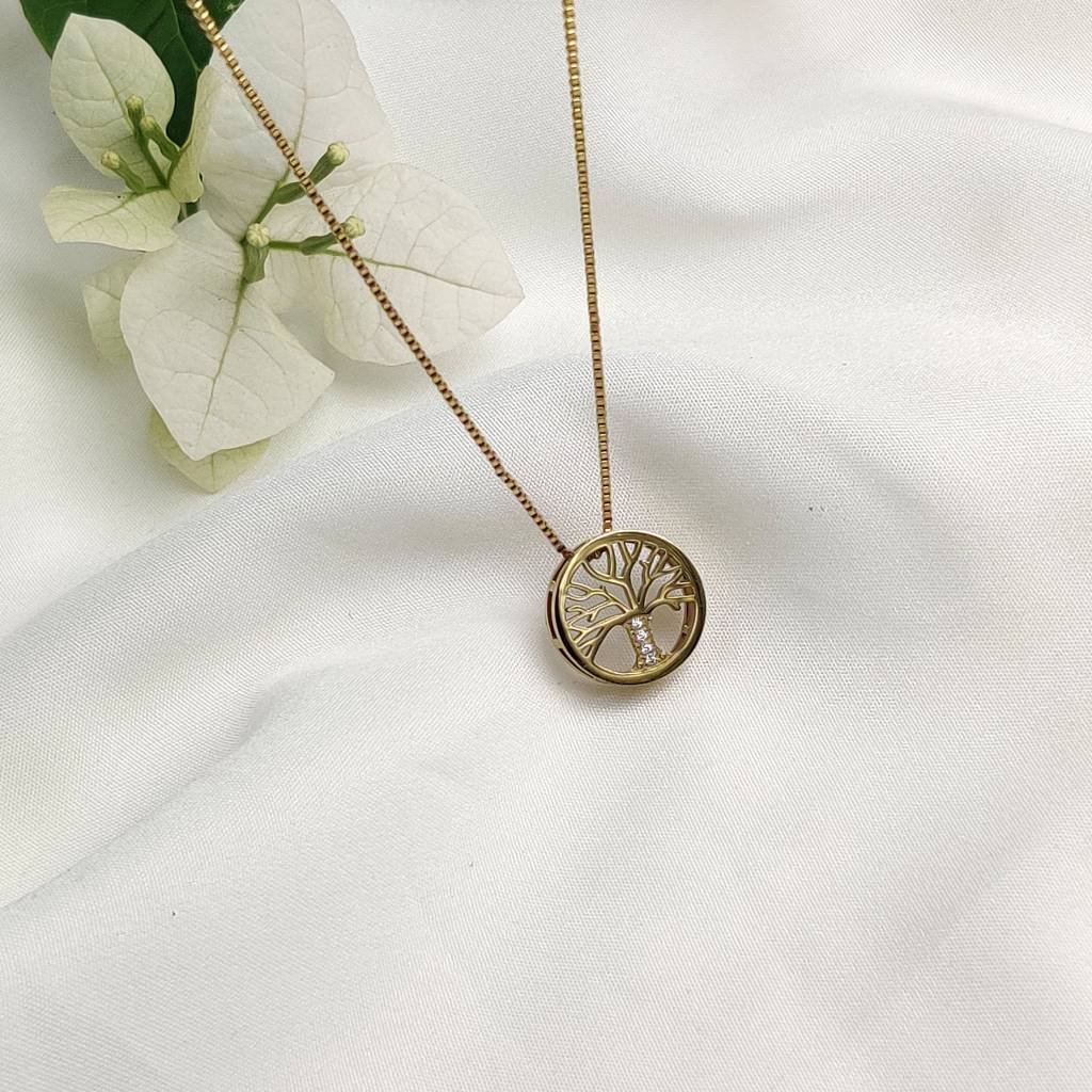 Gold Plated Stainless Steel Tree Of Life Necklace : (S)N-D-2-0