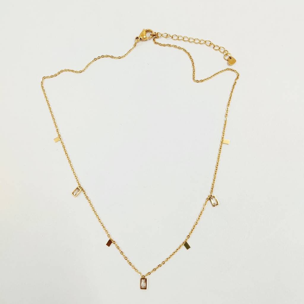 Gold Plated Stainless Steel Eva Necklace : (S)N-D-3-0