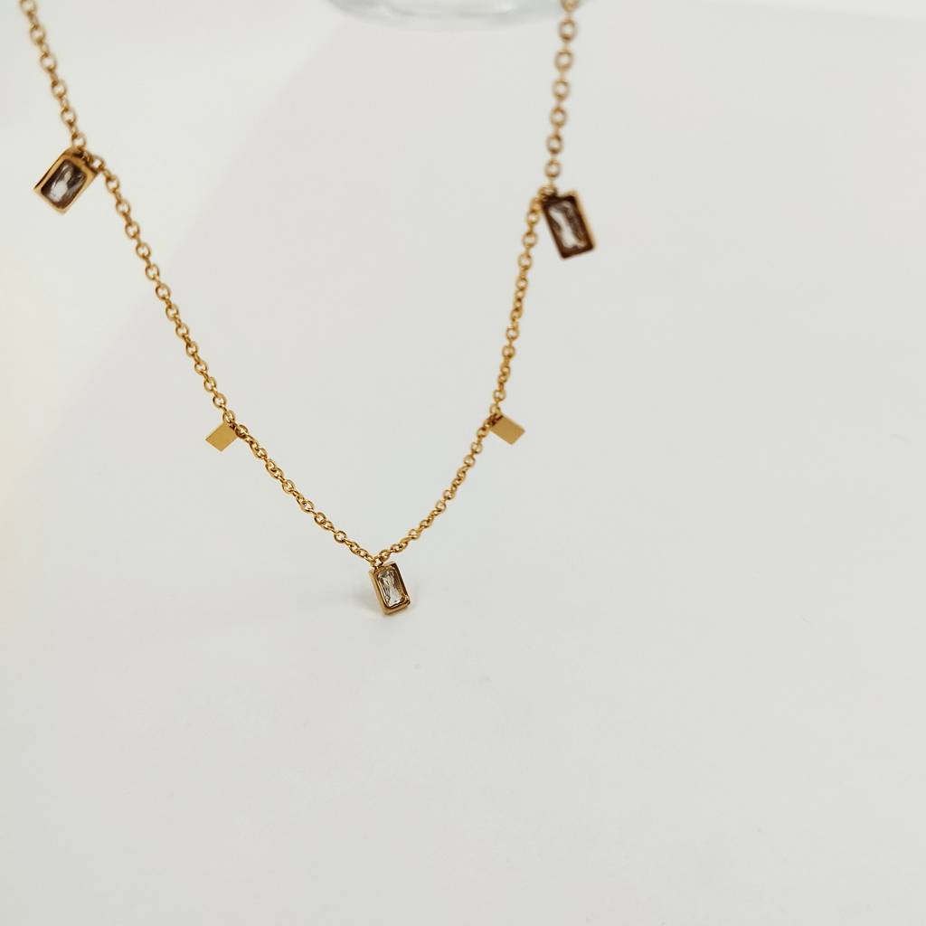 Gold Plated Stainless Steel Eva Necklace : (S)N-D-3-0