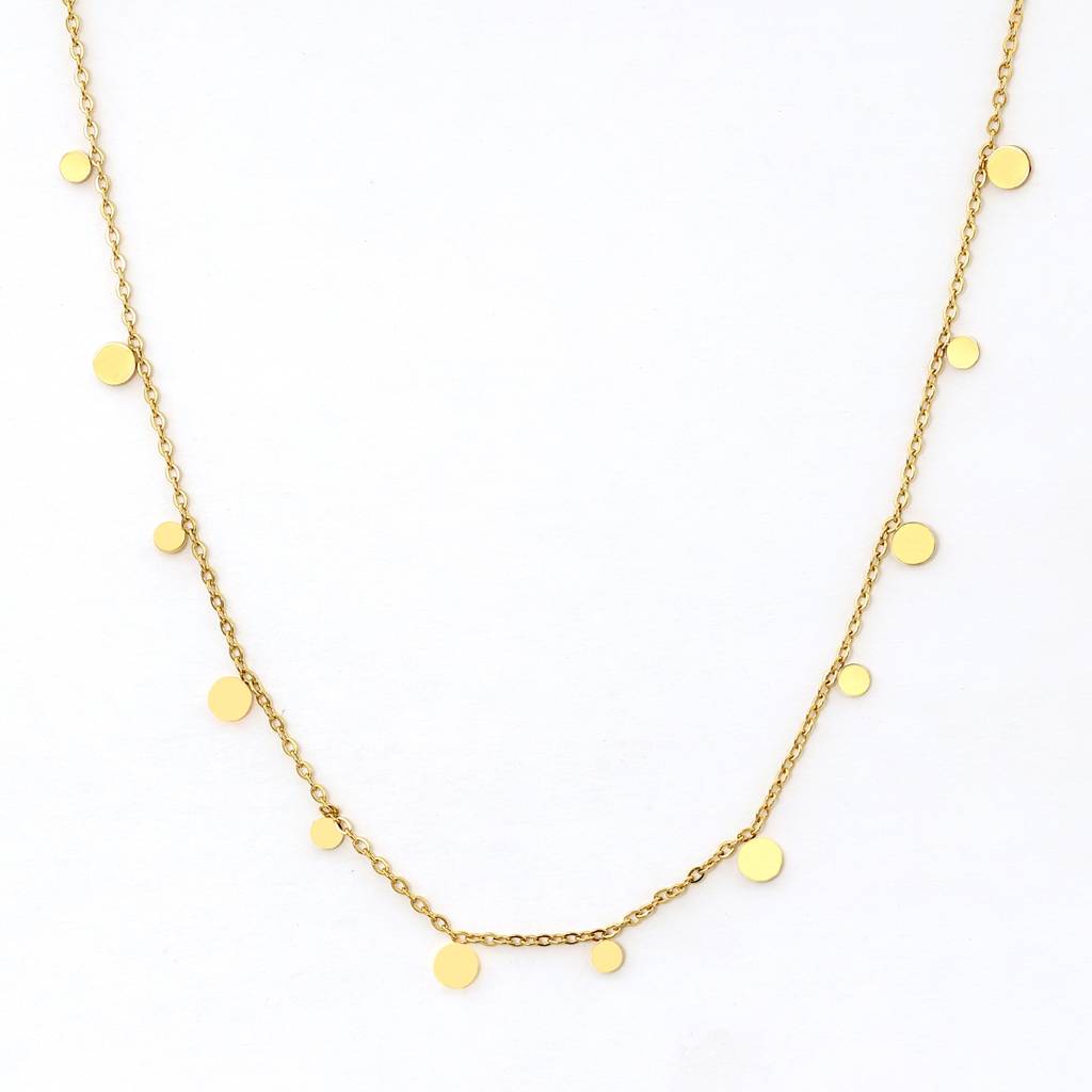 Gold Plated Stainless Steel Manila Necklace : (S)N-D-7-0