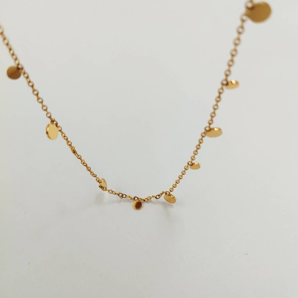 Gold Plated Stainless Steel Manila Necklace : (S)N-D-7-0