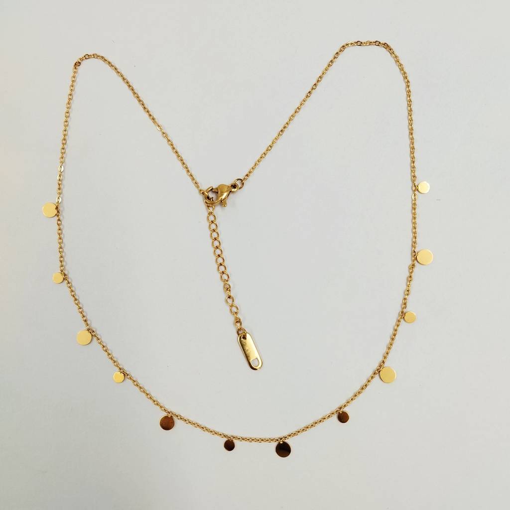 Gold Plated Stainless Steel Manila Necklace : (S)N-D-7-0