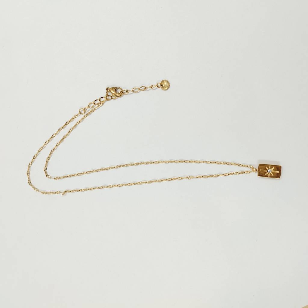 Gold Plated Stainless Steel Cindy Necklace : (S)N-D-8-0