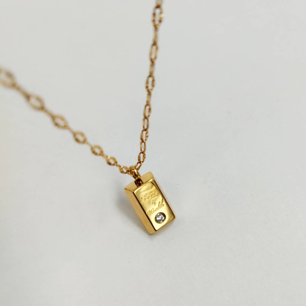 Gold Plated Stainless Steel Cindy Necklace : (S)N-D-8-0