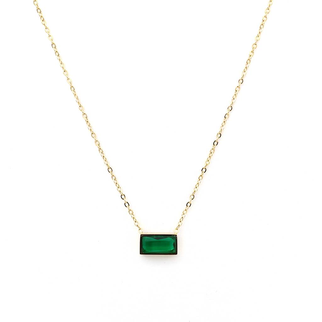 Crystal Bar Necklace : (S)N-EM-6-0