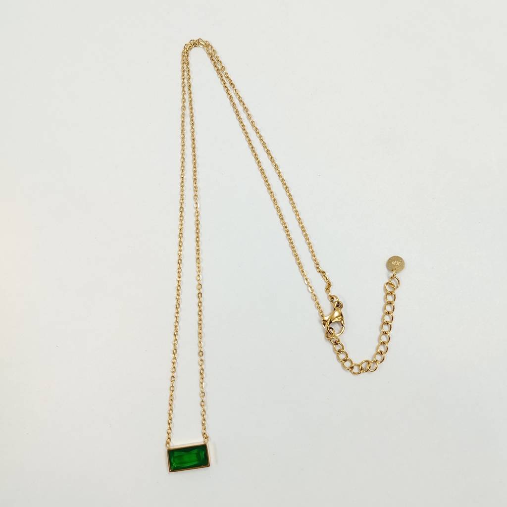 Crystal Bar Necklace : (S)N-EM-6-0