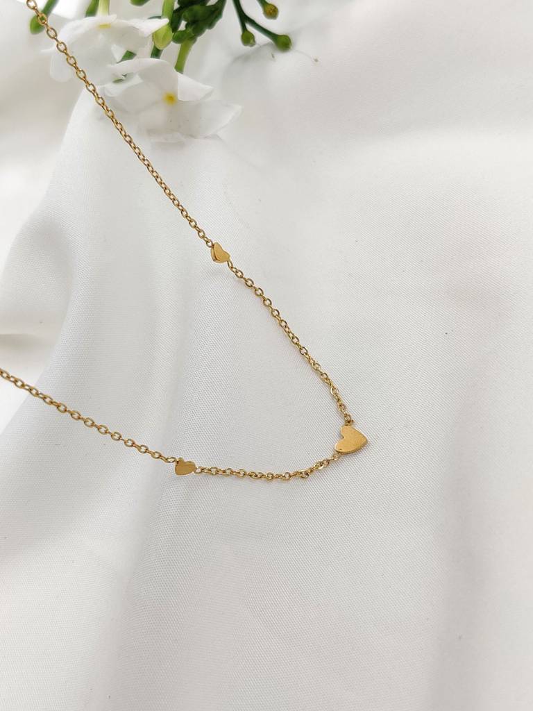 Gold Plated Stainless Steel Irina Necklace : (S)N-H-1-0