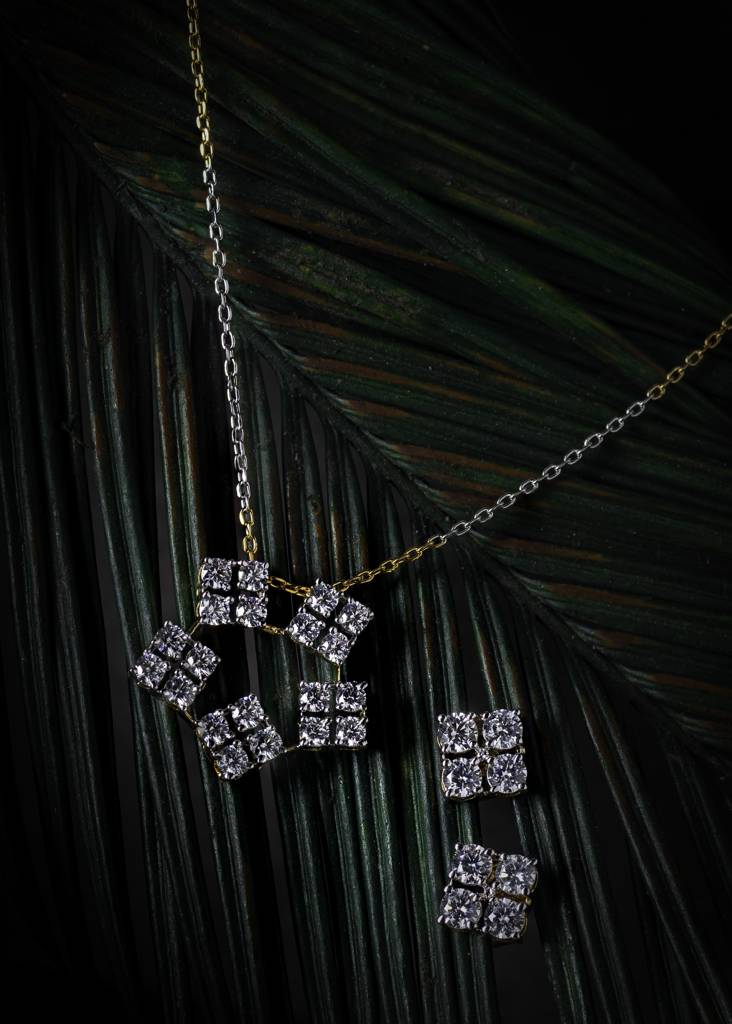 Evergreen 92.5 Sterling Silver Pendant Earring Set : SN010