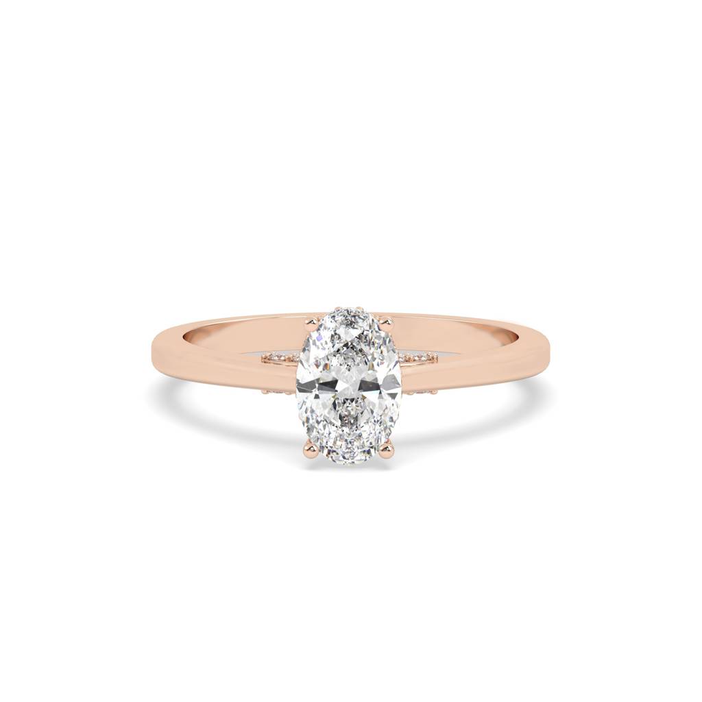 1 Ct Oval Cut Diamond Ring : SFJ0924LR-057