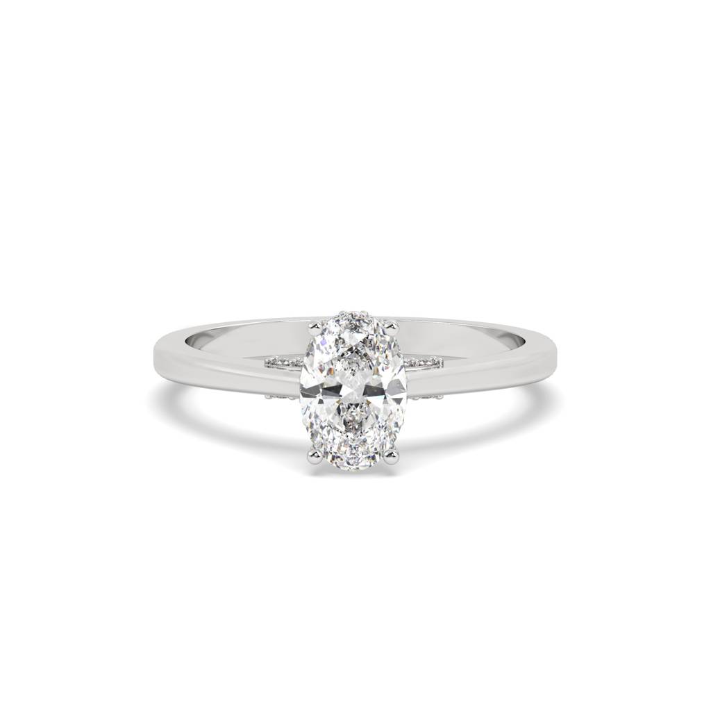 1 Ct Oval Cut Diamond Ring : SFJ0924LR-057