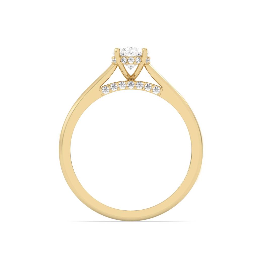 1 Ct Oval Cut Diamond Ring : SFJ0924LR-057