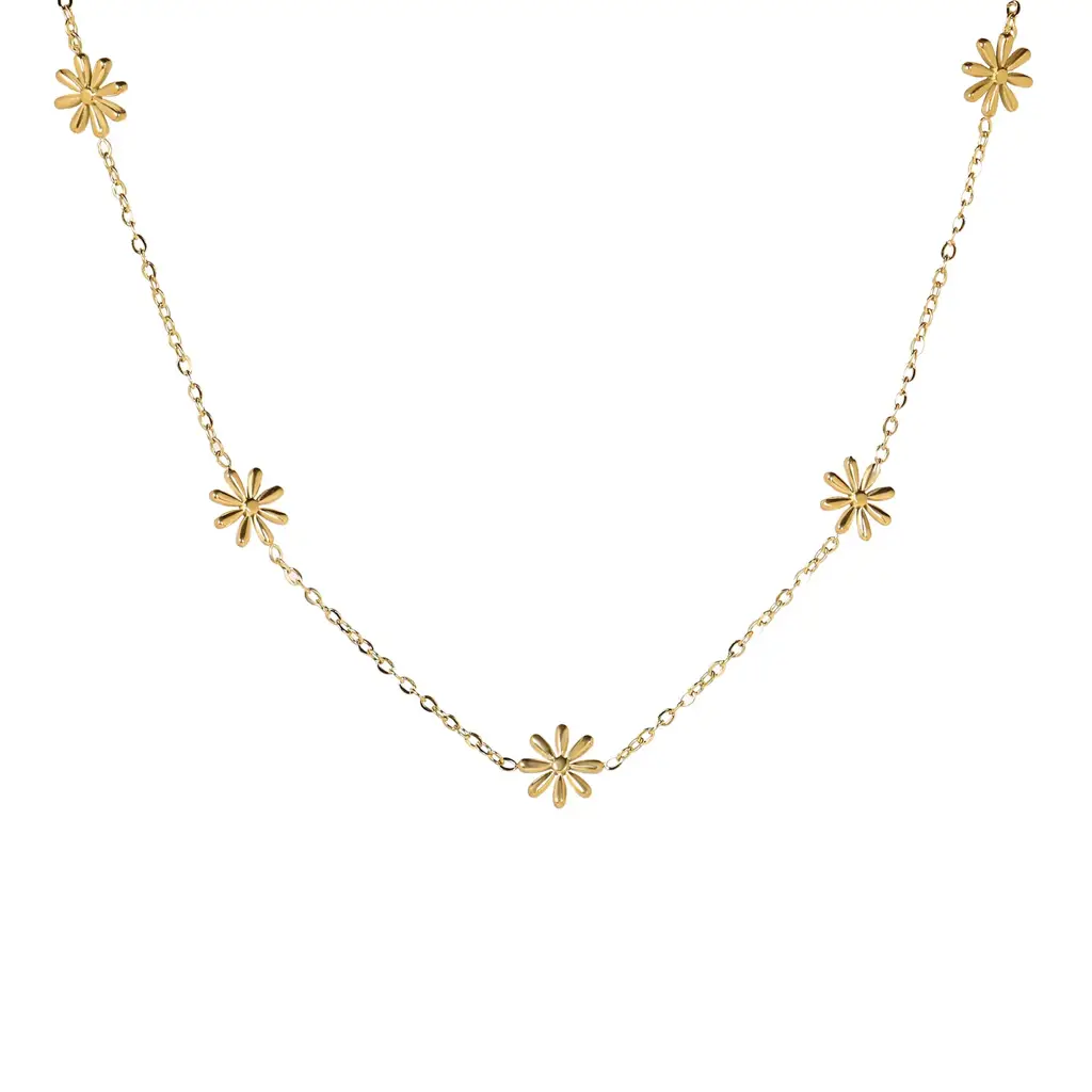 Gold Daisy Necklace : SPG021