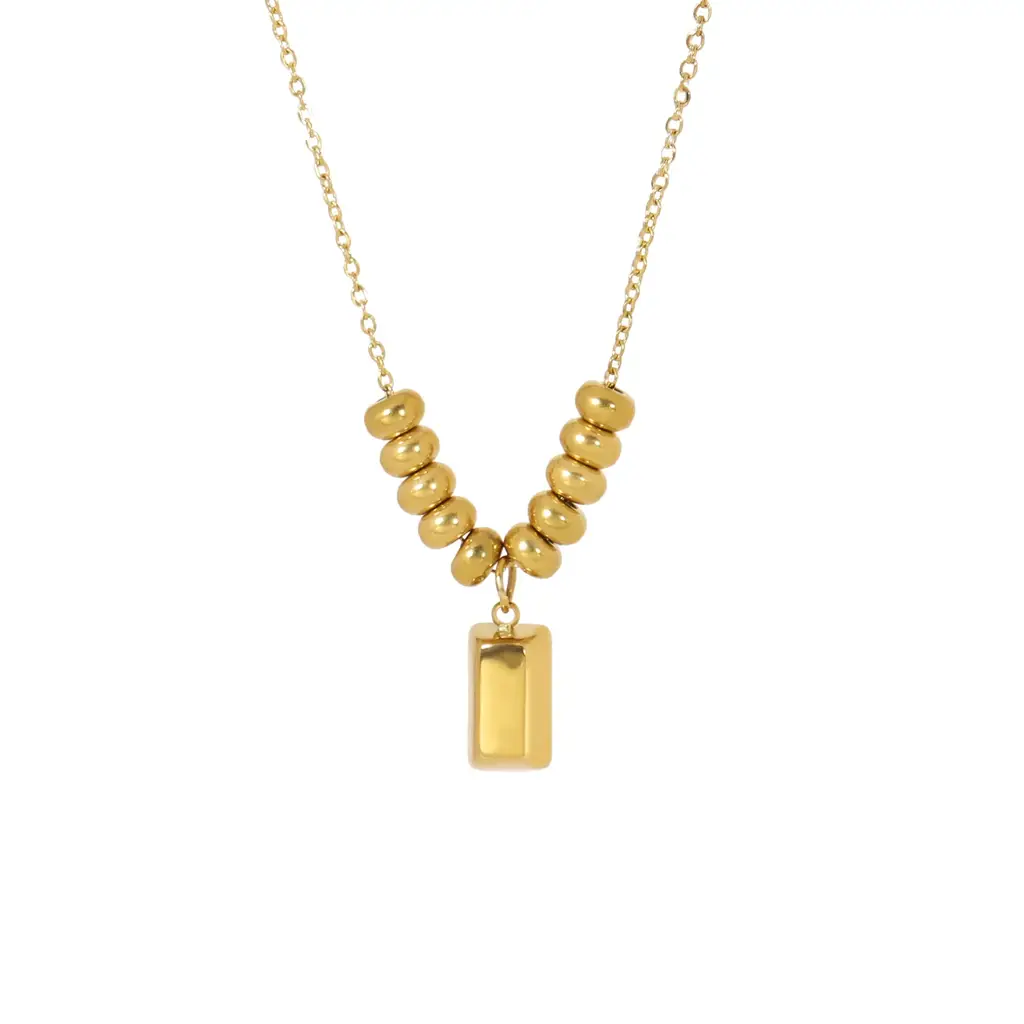 Gold Brick Pendant : SPG025