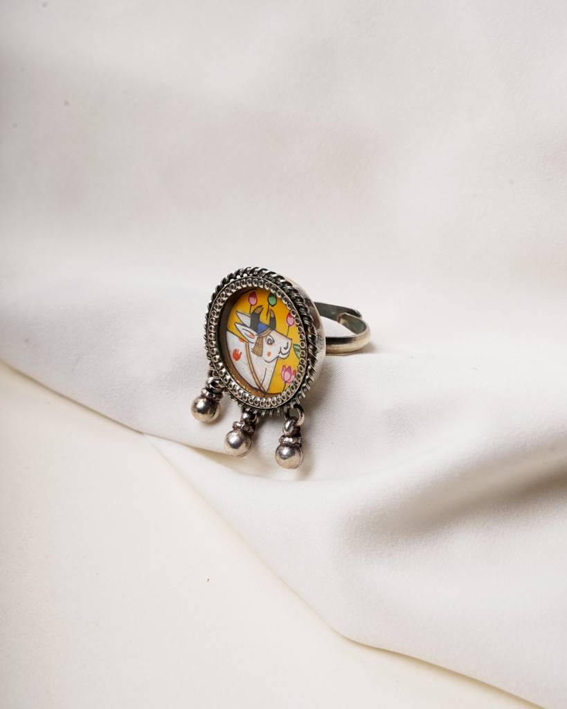 Kamdhenu Charm Hasthkala Ring : SPHKRING04