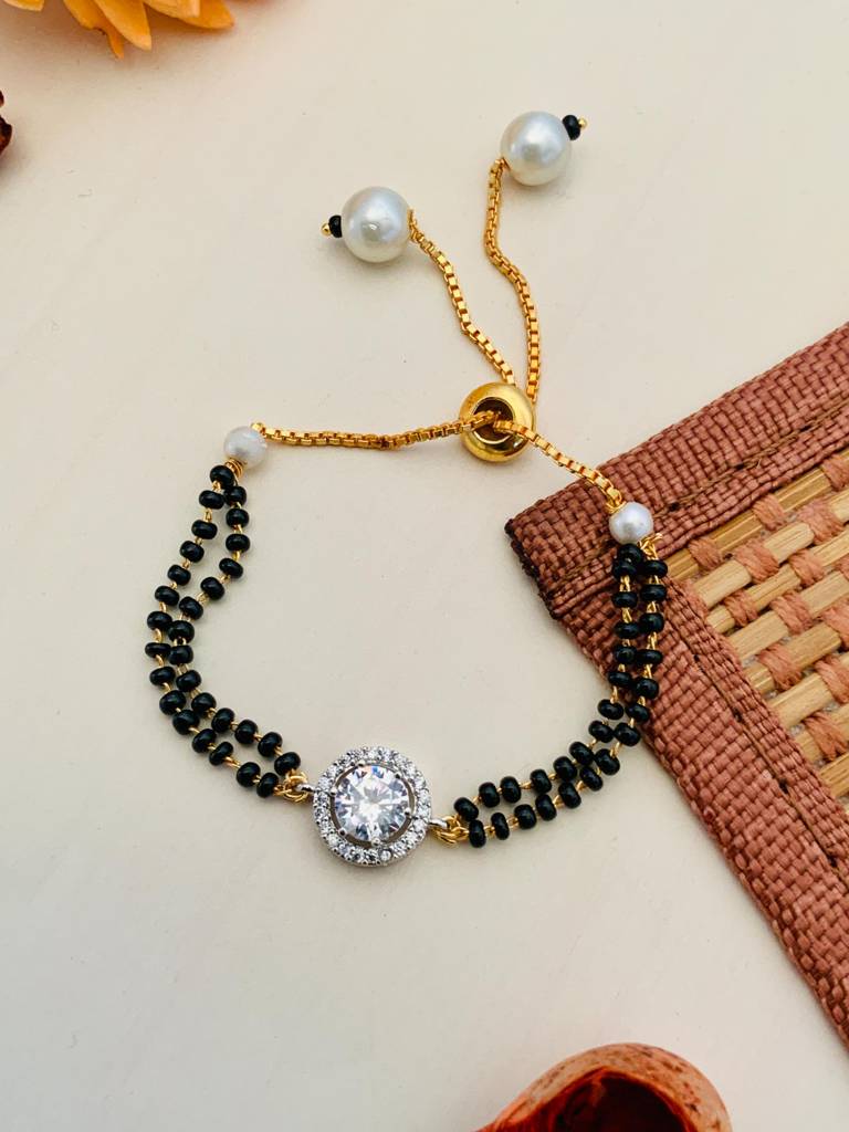 Mesmerising High Quality Silver Plated Hand Mangalsutra : SPHMHQKalpana