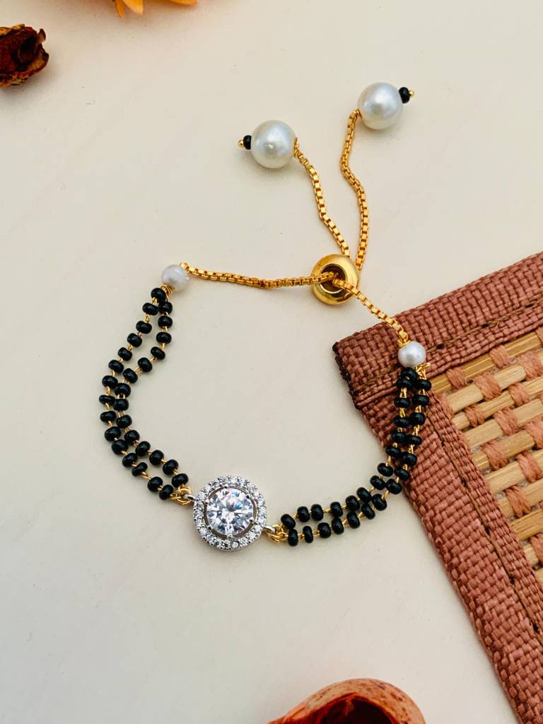 Mesmerising High Quality Silver Plated Hand Mangalsutra : SPHMHQKalpana