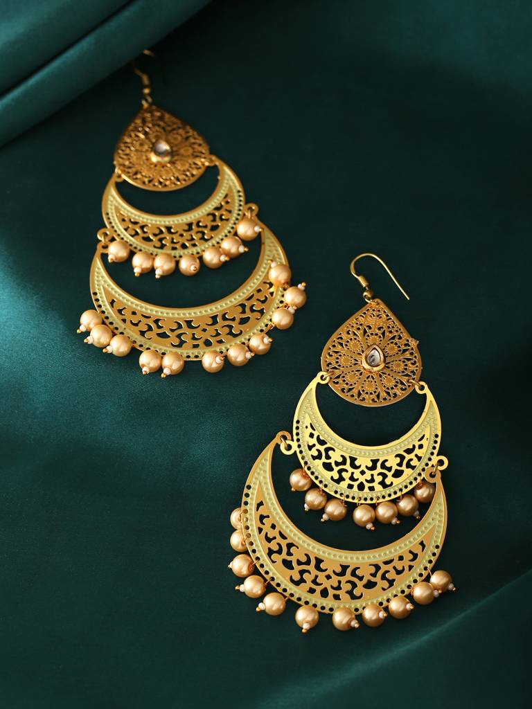 Gold Aliya Chandbali : ABACE04
