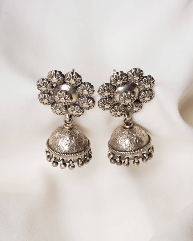 Floral Dome Jhumka Earrings : SPPSJHUMKA03