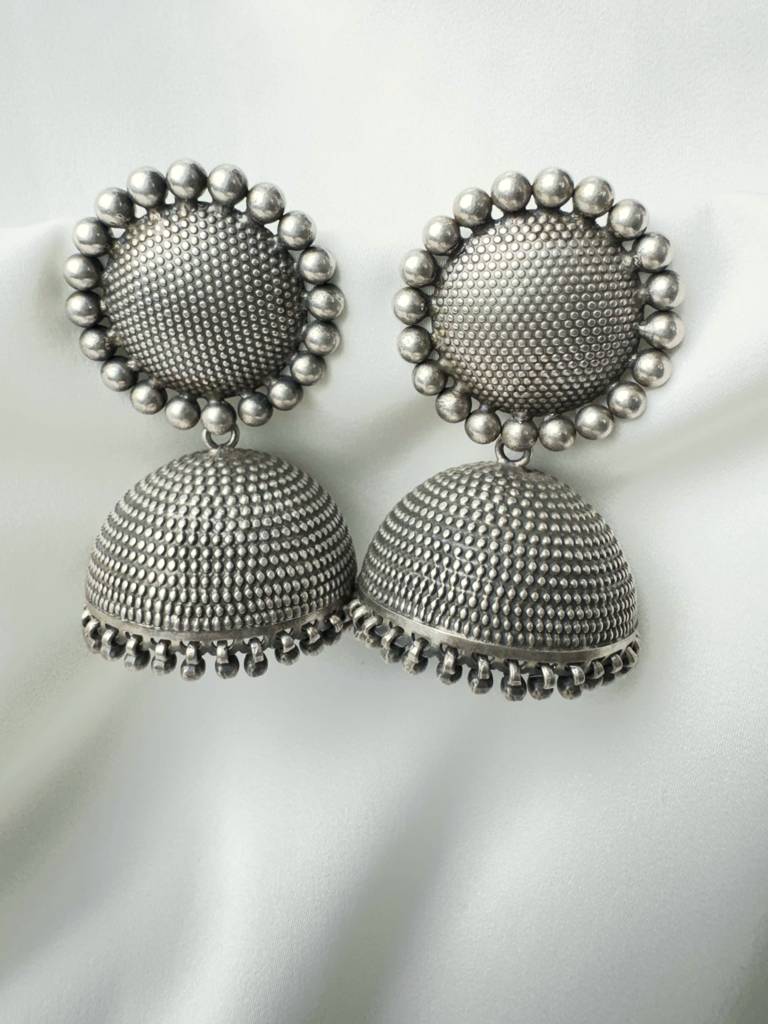 Textured Dome Jhumka : SPPSJHUMKA06