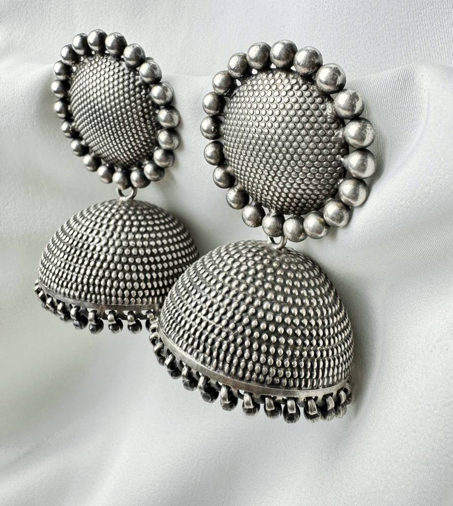 Textured Dome Jhumka : SPPSJHUMKA06