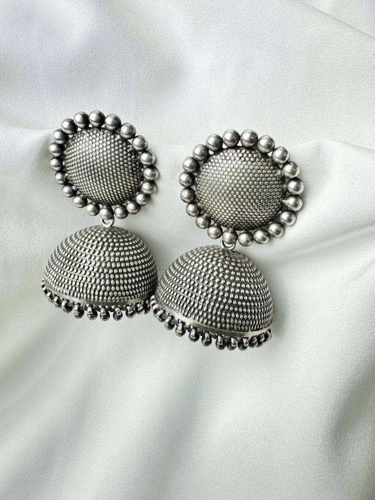 Textured Dome Jhumka : SPPSJHUMKA06