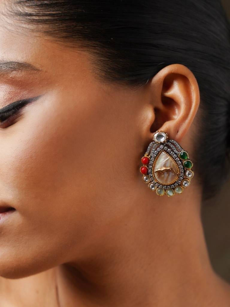 Premimum Sabyasachi Style Stud Earrings : SPSabyasachiEarring