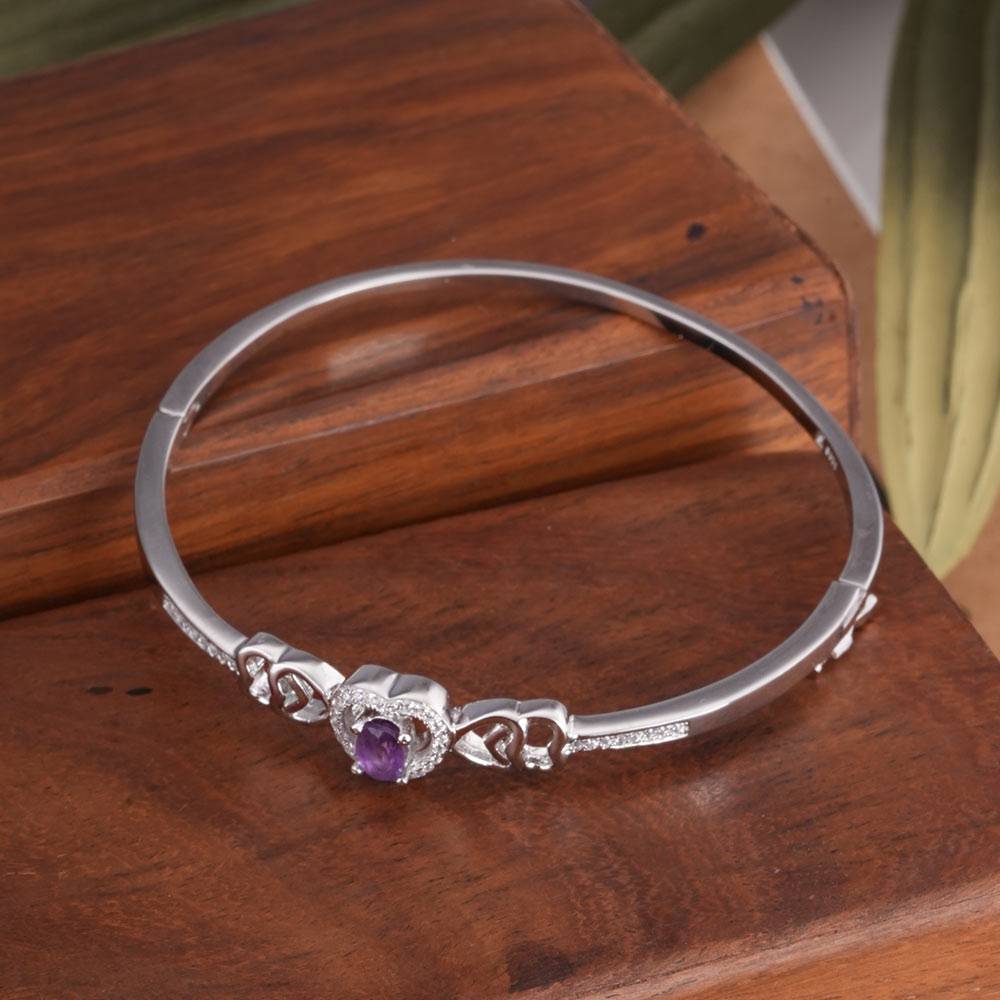 925 Sterling Silver Love'S Token Bangle Bracelet : SRWBR1